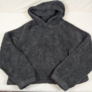 H&M Furry Hooded Belly Sweater